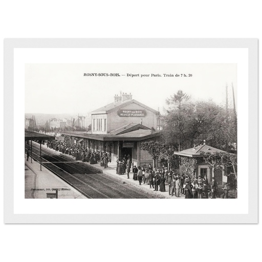 Rosny-sous-Bois - Depart pour Paris - Train de 07h20