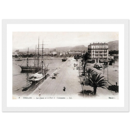 Toulon - les Quais et le Port a Commerce