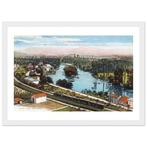 Salies du salat - Vue du chateau- La Vallee du Salat