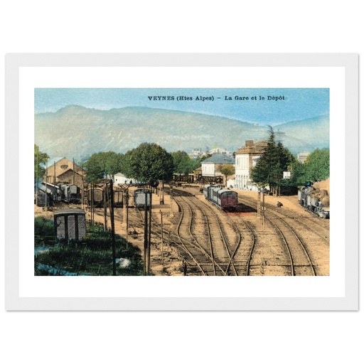 Veynes - la gare et le depot