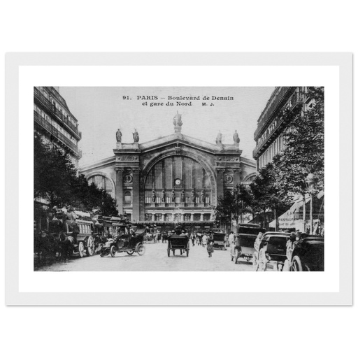 Paris : Boulevard de Denain et la gare du Nord