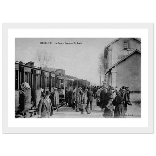 Richelieu - La gare descente du train