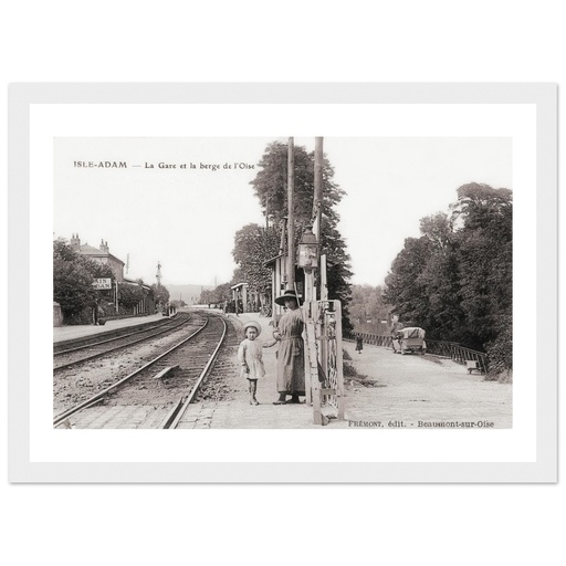 Isle-Adam - La Gare et la berge de L'Oise