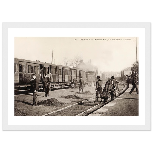Denain-  Le train en gare de Denain-Mines