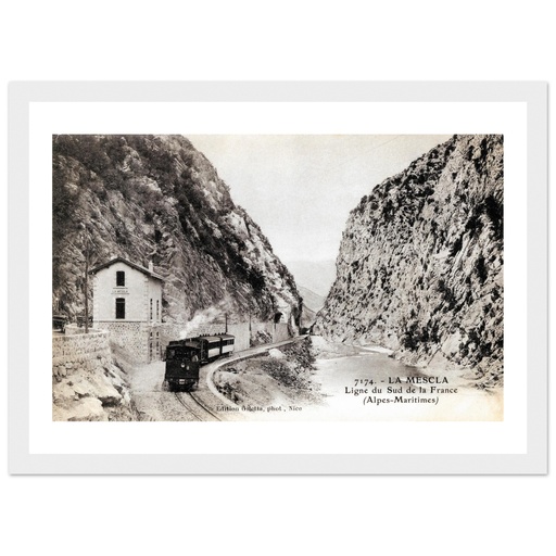 La Mescla - Ligne du sud de la France (Alpes Maritimes)