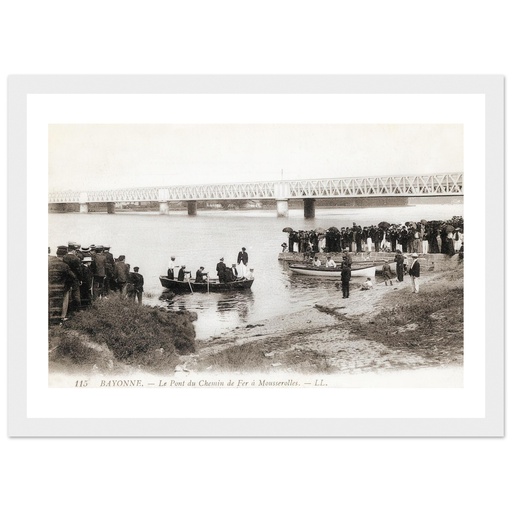 Bayonne - Le pont du chemin de fer a Mousserolles