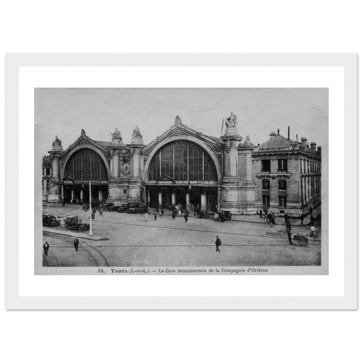 Tours - La gare monumental de la compagnie d'Orleans
