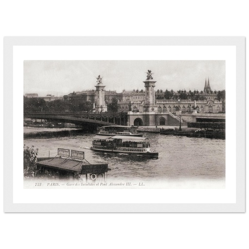 Gare des Invalides et pont Alexandre III