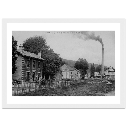Bray-et-Lû - Vue sur la Gare et L'Usine