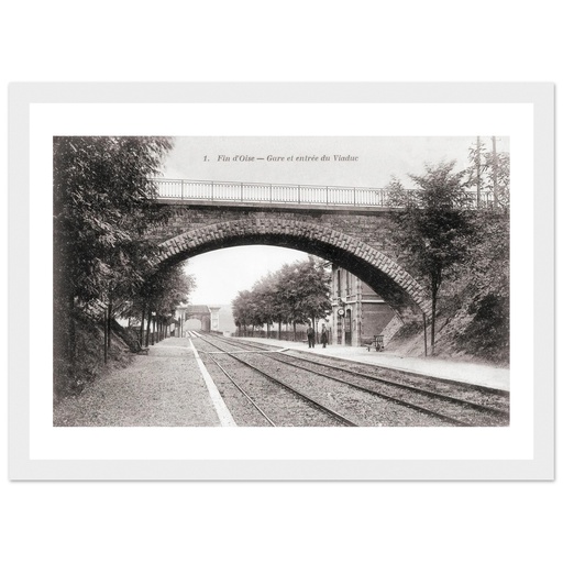 Fin d'oise - Gare et entrée du viaduc