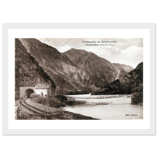 Massoins - Passerelle de Massoins (Suspendue sur le Var)