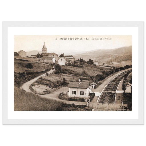 Mussy-sous-Dun - La gare et le village