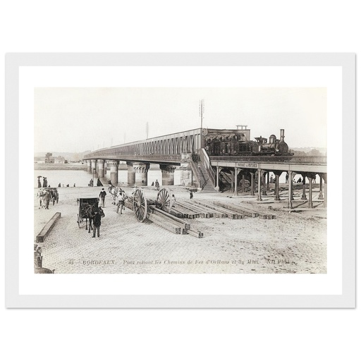 Bordeaux - Pont reliant, les Chemins de fer d'Orleans et du Midi