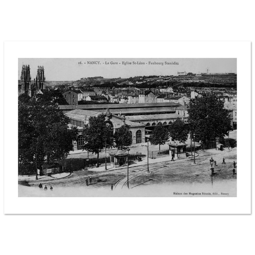Nancy - La Gare faubourg Stanislas - Eglise St Leon