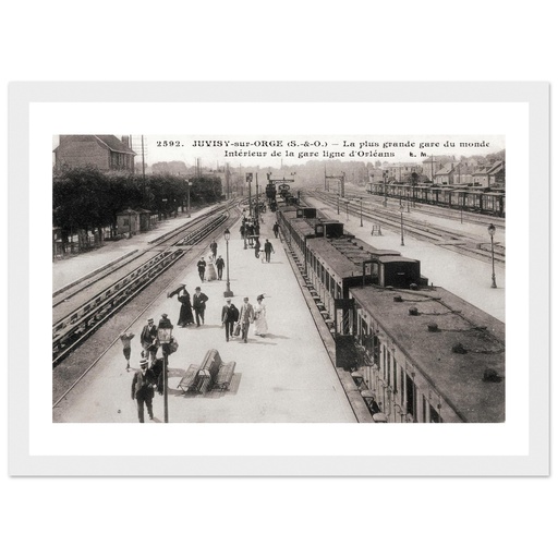Juvisy-sur-Orge (S-et-O) - La plus grande Gare de monde, intérieur de la gare ligne d'Orléans