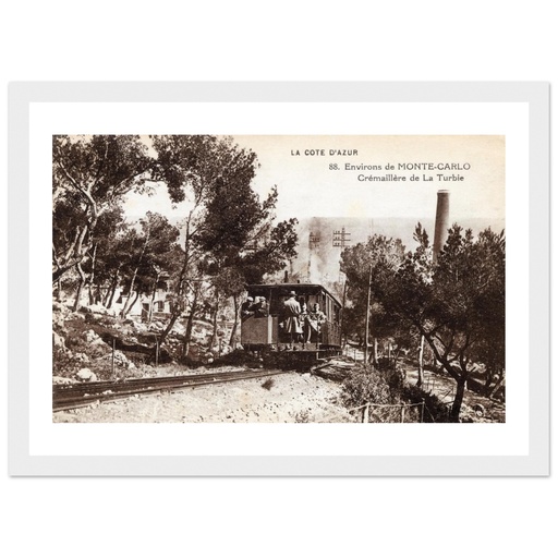 Le Cote d'Azur - Environs de Monte Carlo . Cremaillere de la Turbie