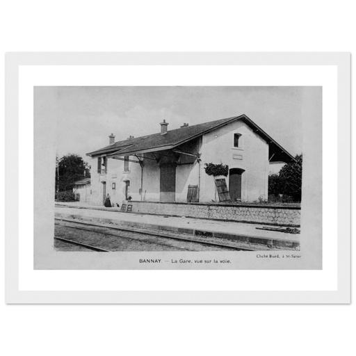 Bannay - La Gare, vue sur la voie