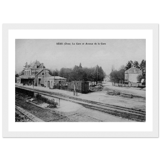 Sées - La Gare et l'avenue de la Gare