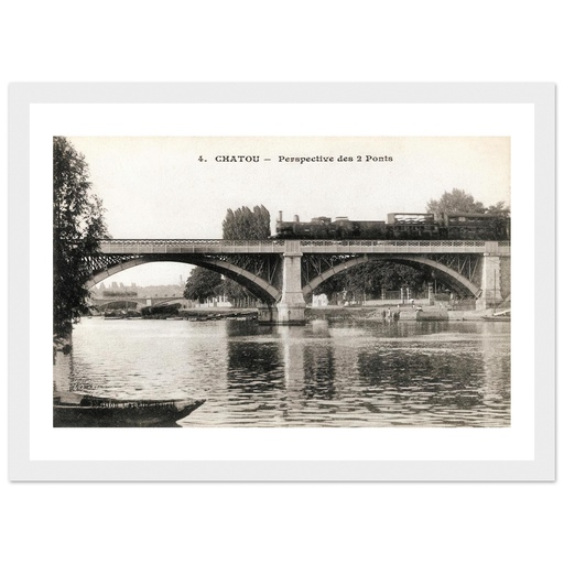 Chatou - Perspective des deux ponts