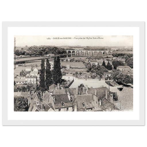 Sable-sur-Sarthe - Vue Prise de l'église de Notre dame