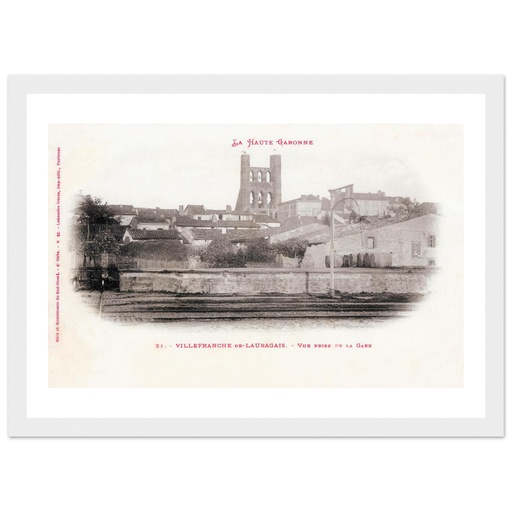 La Haute-Garonne - Villefranche-de-Lauragais - Vue prise de la Gare