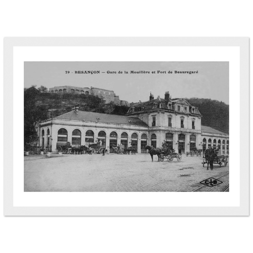Besancon - Gare de Mouillere et fort de Beauregard