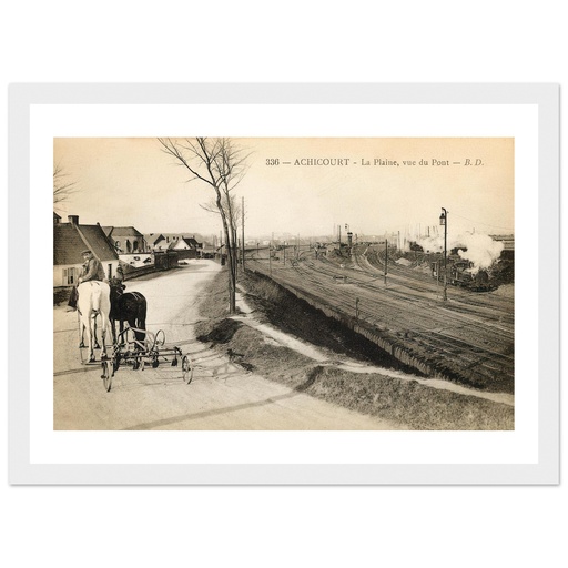 Achicourt - La plaine, vue du pont