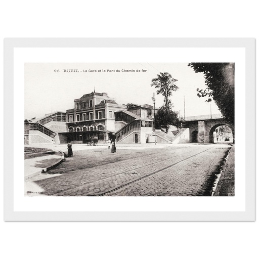 Rueil - la Gare, et le pont du chemin de fer