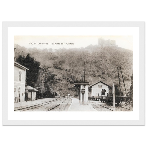 Najac - la gare et le chateau
