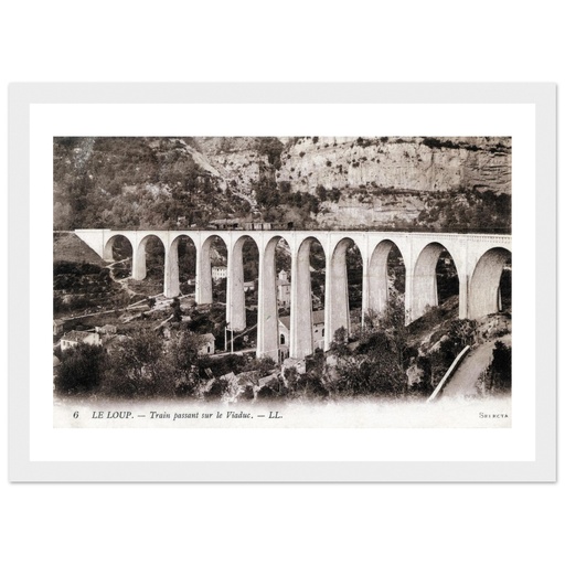 Le Loup - Train passant sur le Viaduc