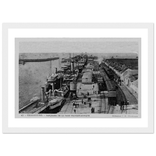 Cherbourg - Panorama de la gare Transatlantique