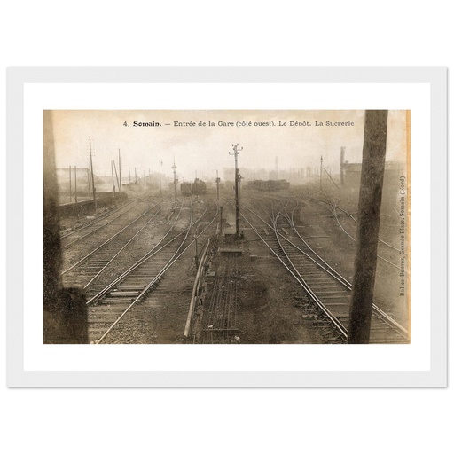 Somain - Entree de la Gare(cote ouest)- Le Depot et la Sucrerie