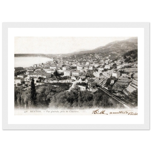 Menton - Vue generale, prise du Cimetiere