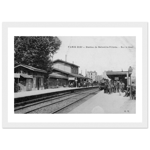 Paris XIX - Station de Bellville-Villette - Sur le Quai