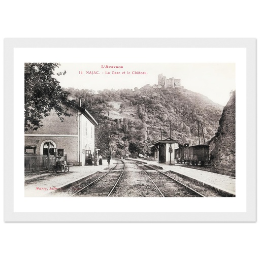Najac - La gare et le Chateau