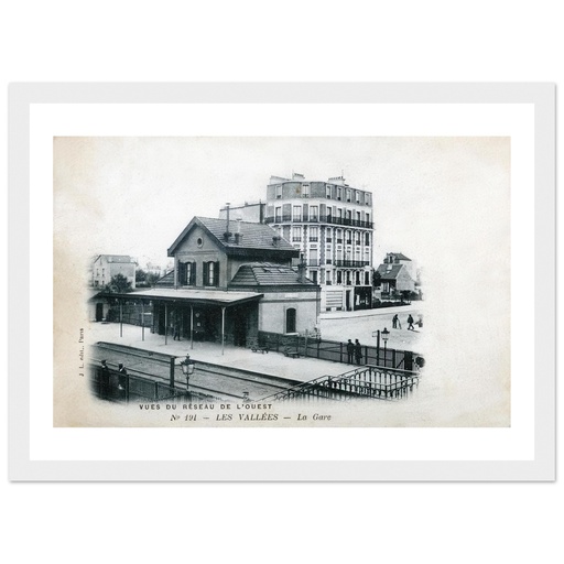 Les vallees - La gare- Vue du reseau de l'Ouest