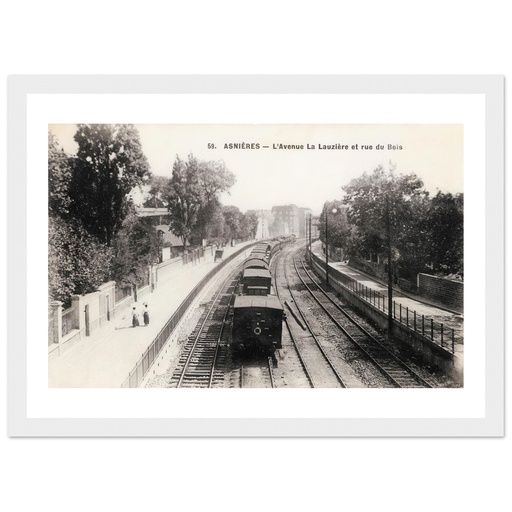 Asnieres -L'avenue la lauziere et rue du Bois