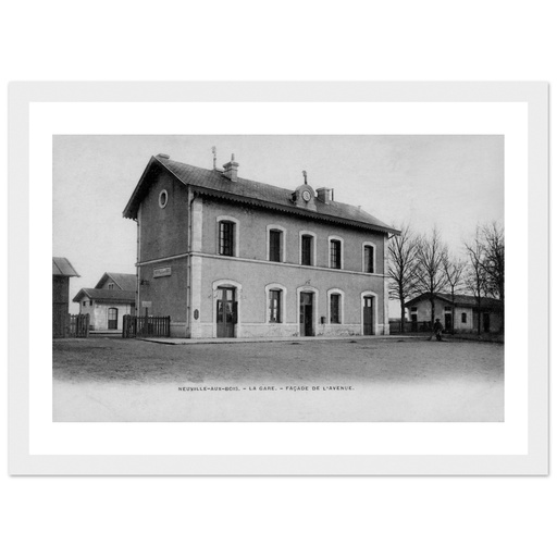 Neuville-au-Bois - La gare, facade