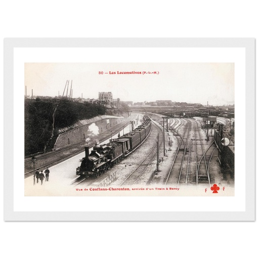 Les Locomotives (P.L.M) - Vue de Conflans-Charenton