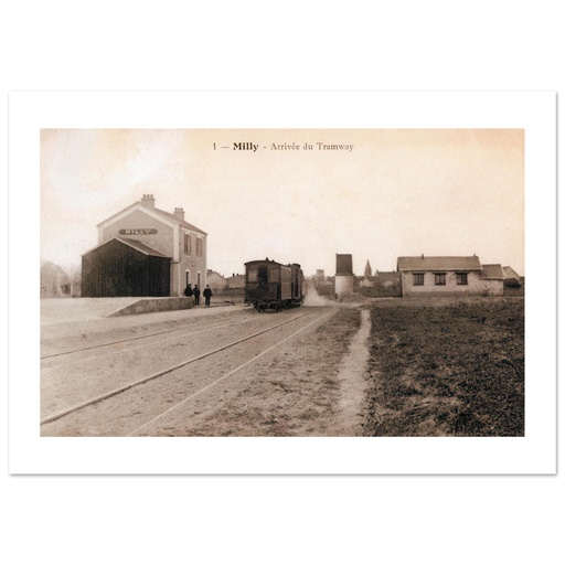 Milly - Arrivee du Tramway