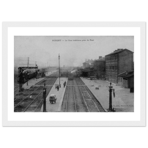 Busigny - La gare interieure Prise du Pont