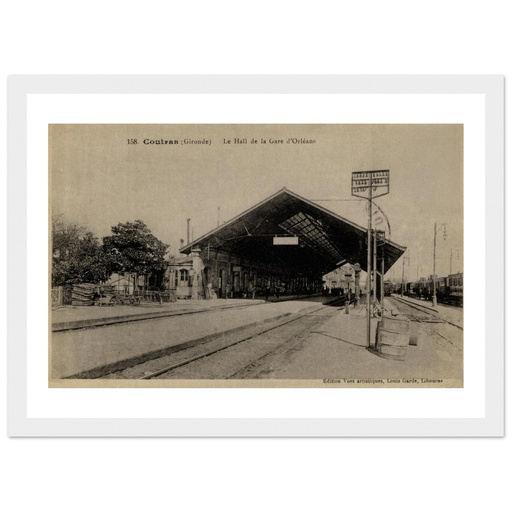 Coutras - Le Hall de la gare d'Orleans