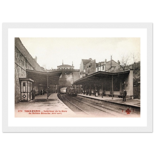 Paris - Interieur de La Gare De Maison Blanche