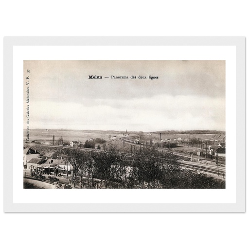 Melun - Panorama des deux lignes