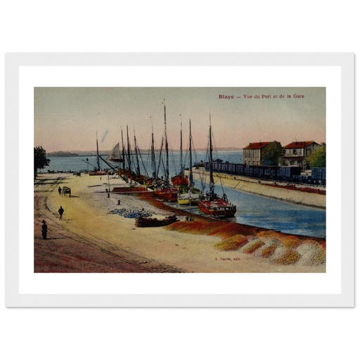 Blaye - Vue du Port et de la Gare