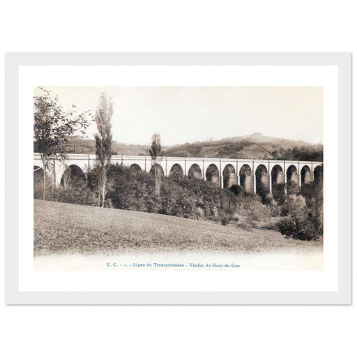 la ligne du transpyreneens Viaduc du Haut-de-Gan Pyrennees Atlantiques - Aquitaine - France