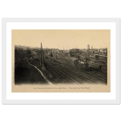 Creil - Les Voies du Chemin de Fer cote Gare - Vue prise du Pont Royal