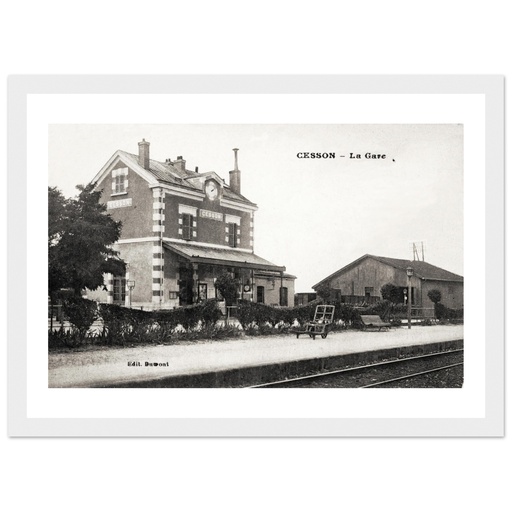 Cesson - La gare, vue generale