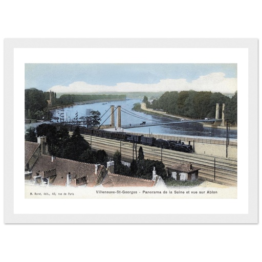 Villeneuve-Saint-Georges - Panorama de la Seine et vue d Ablon