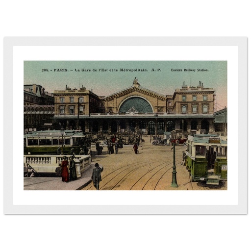 La gare de L'Est et le Metro